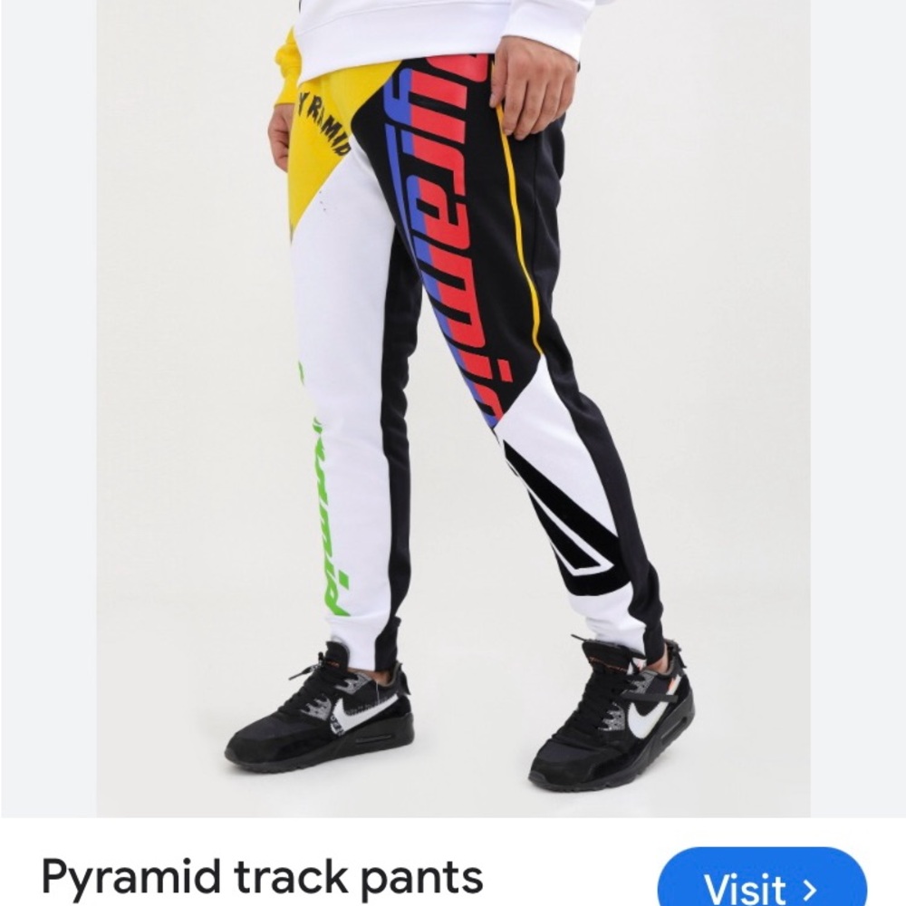 Black Pyramid Black Joggers 
SIZE Medium 
MENS